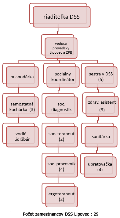 Organizačná štruktúra DSS Méta Lipovec